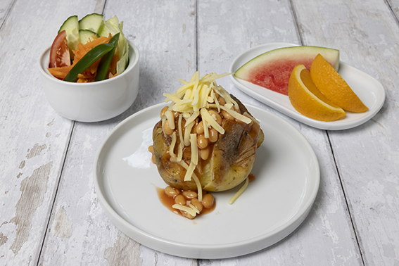 Freshly prepared school meal