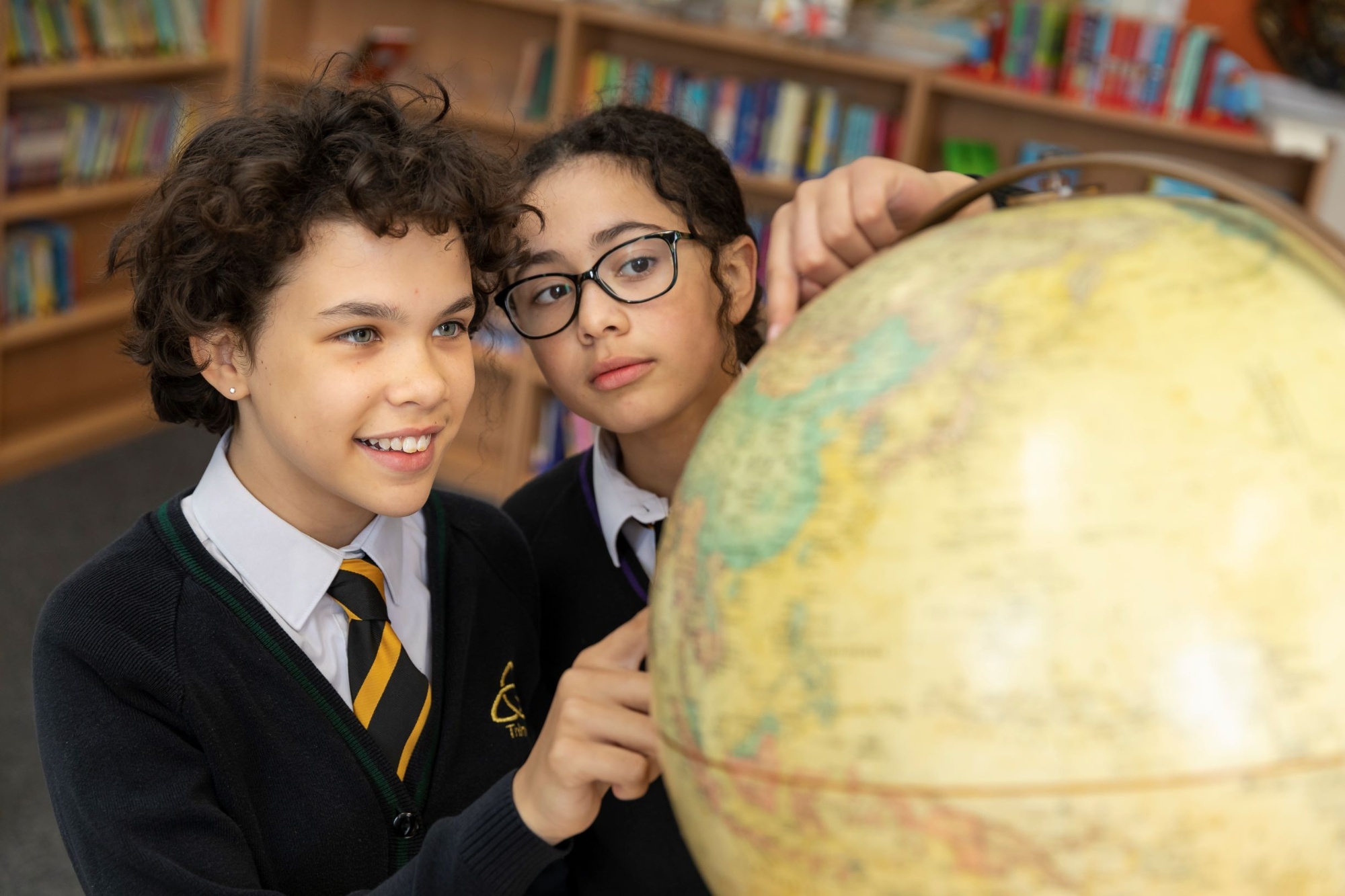 Pupils at Trinity Secondary